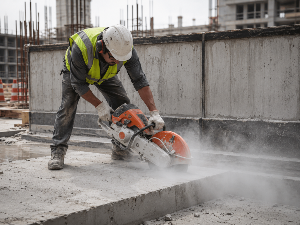 Concrete Cutting in DIP